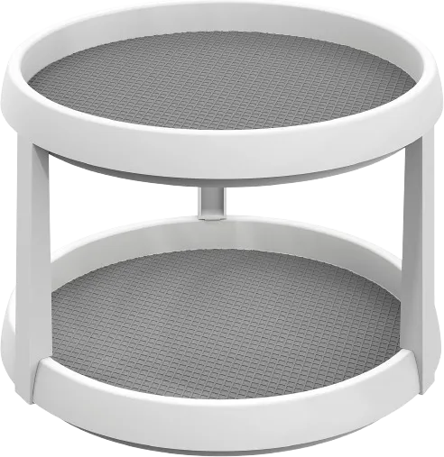 2 Tier Turntable Lazy Susan Spice Organizer